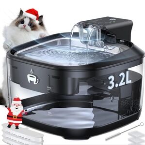 CAT WATER FOUNTAIN BATTERY OPERATED, MOTION SENSORED